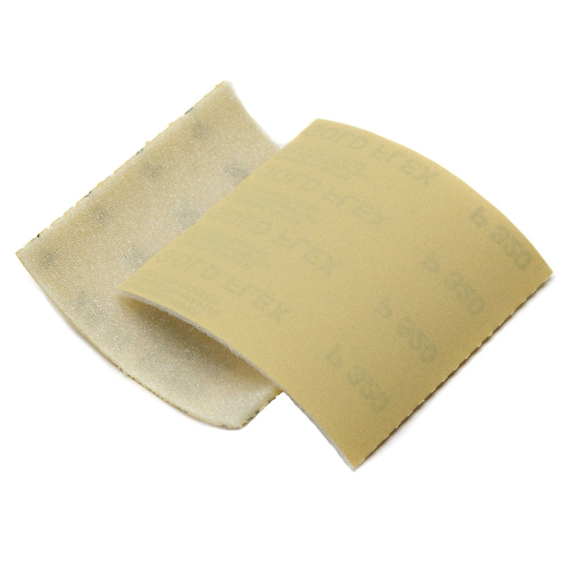 Goldflex Foam-Backed Abrasive Pad - 4-1/2" X 5" - 200 Pack - Grit:150 Grit